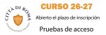 Inscripciones pruebas de acceso